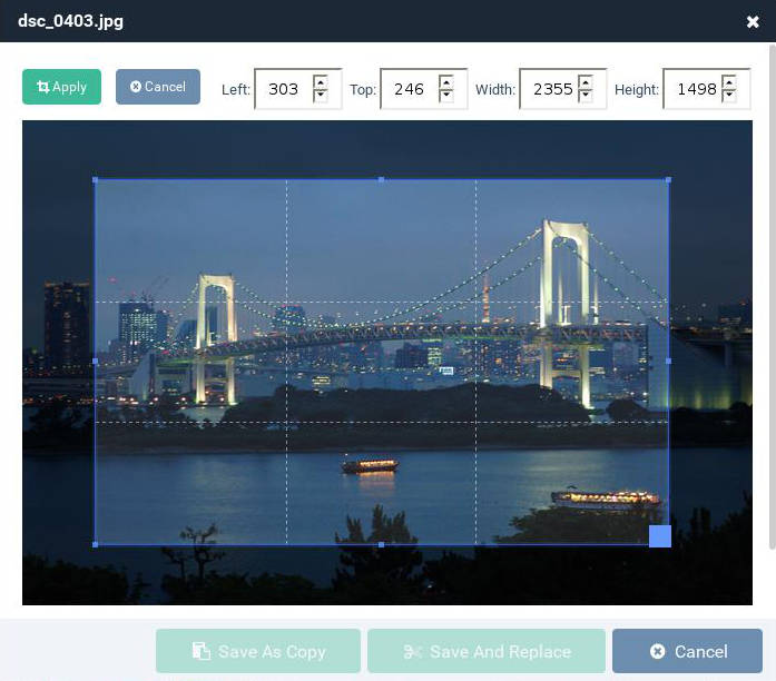 Image editing in ProcessWire CMS