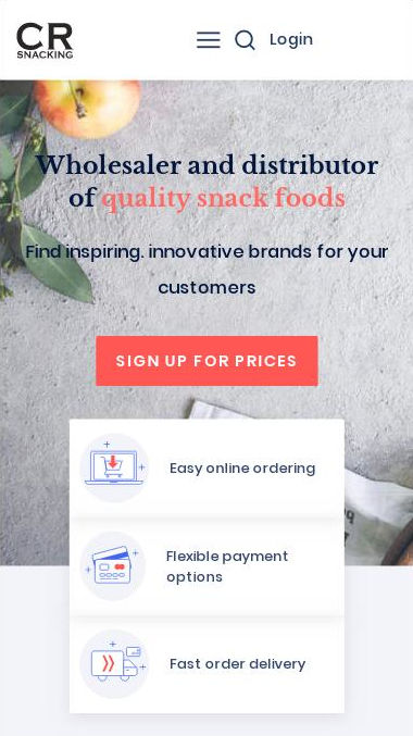 Example of an interface for managing social media